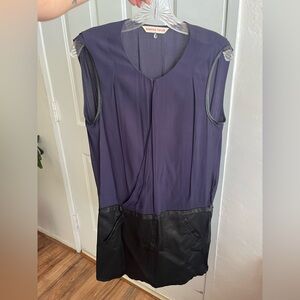 Rebecca Taylor vegan leather dress